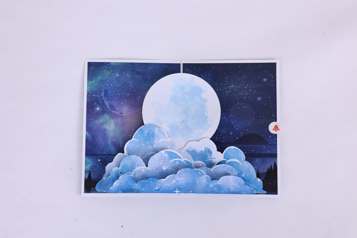 Moon Viewing 3D Pop Up Card
