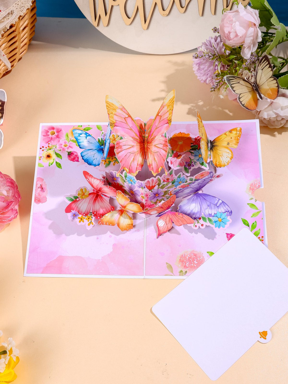 Ballet Dance Shoes Flip Pop Up Card