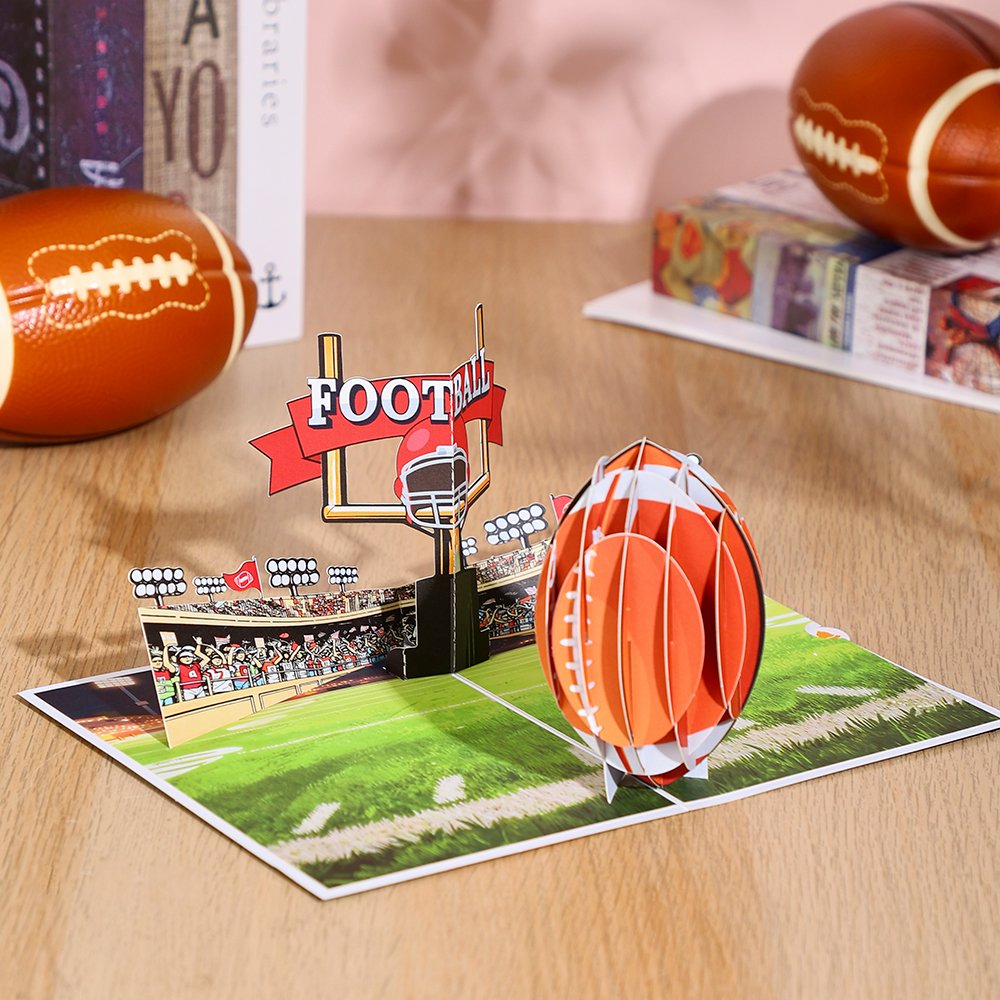 Football 3D Pop Up Card