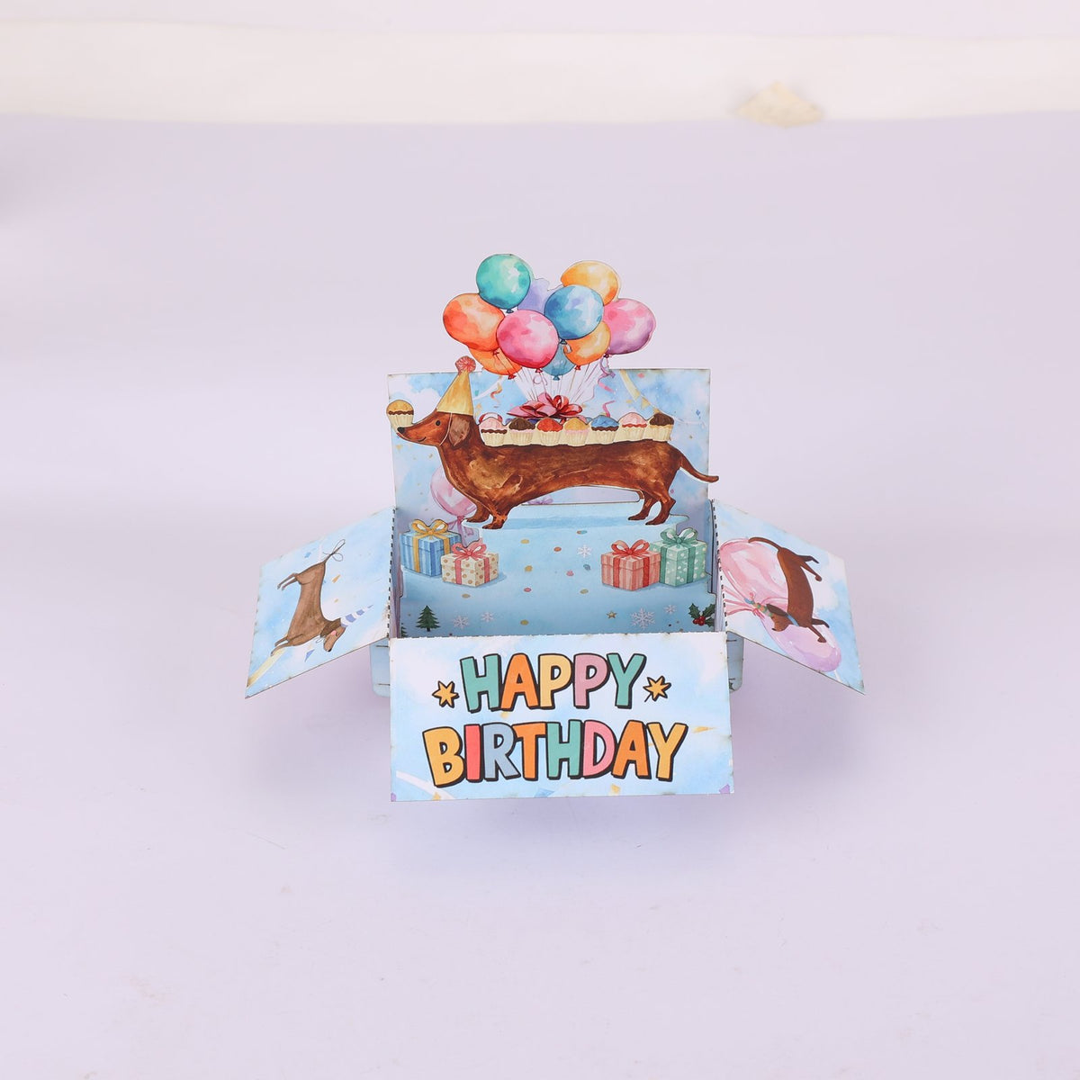 Dog Birthday Box Card