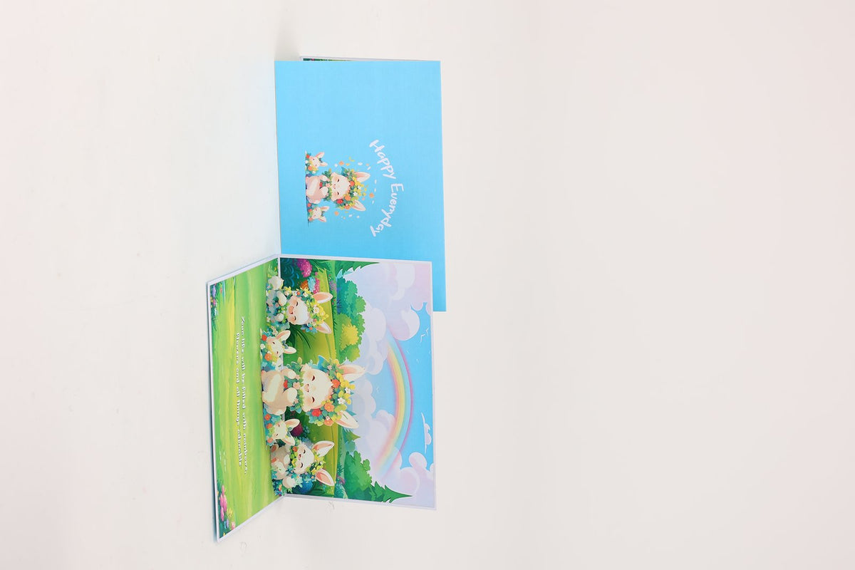 Cute Rabbit 3D Pop Up Card