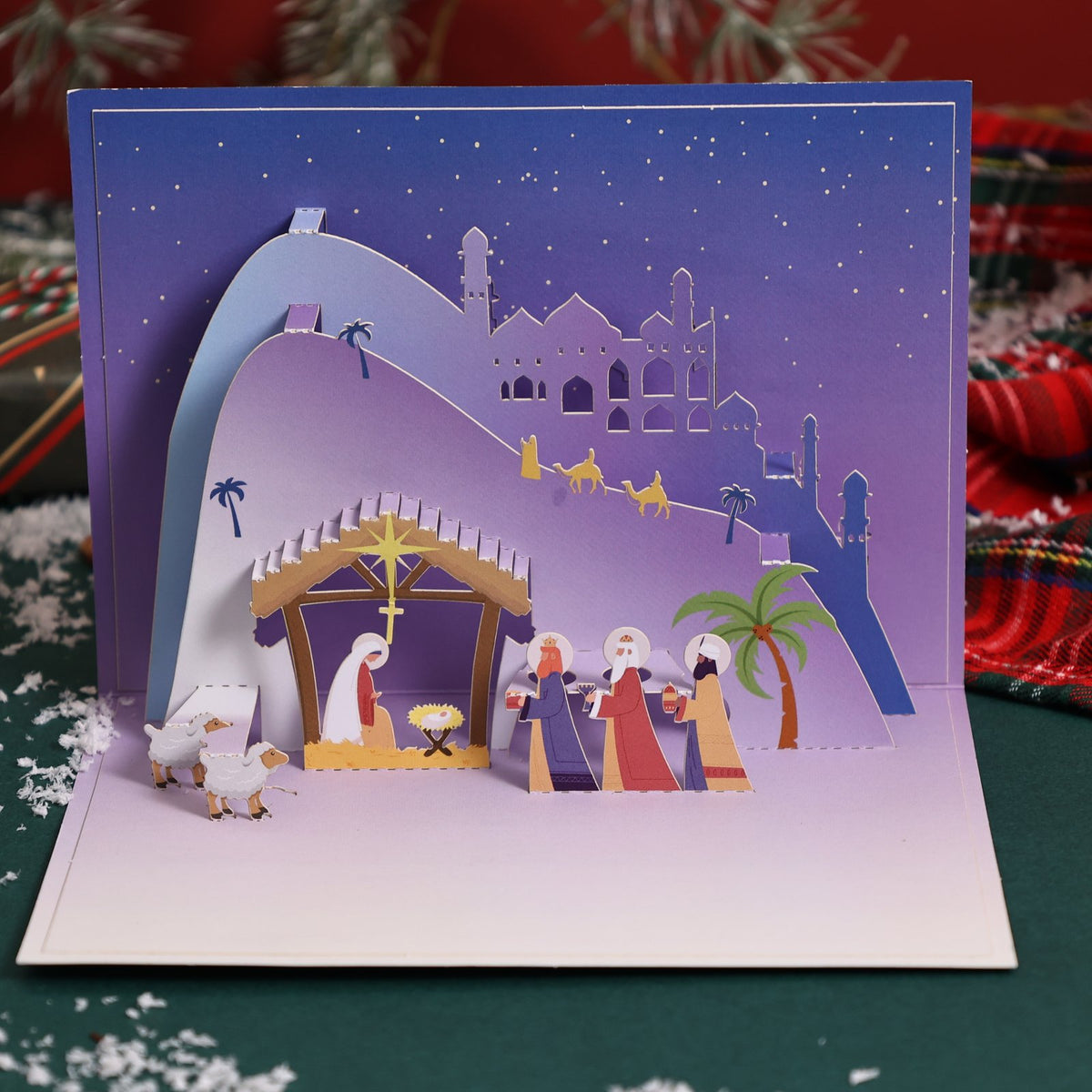 Nativity 90° 3D Pop Up Card