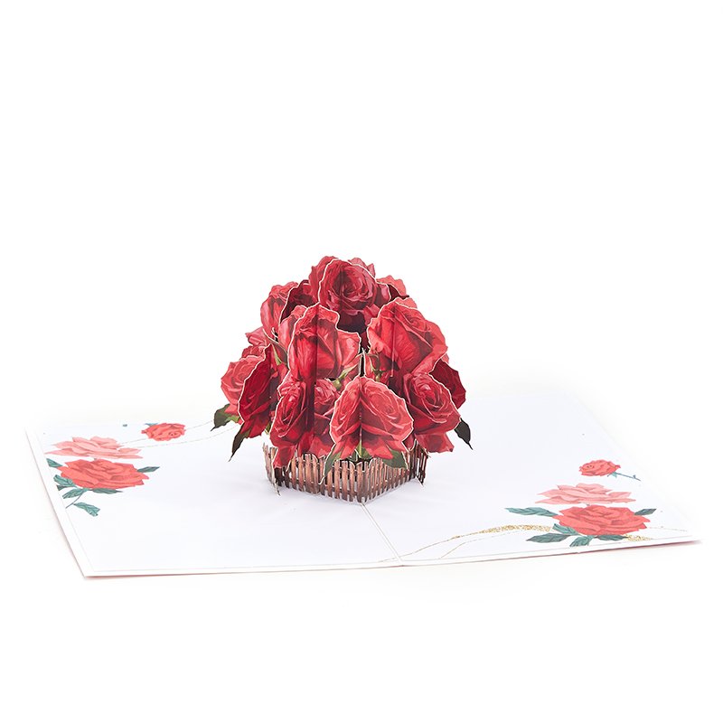Rose Basket Greeting Card