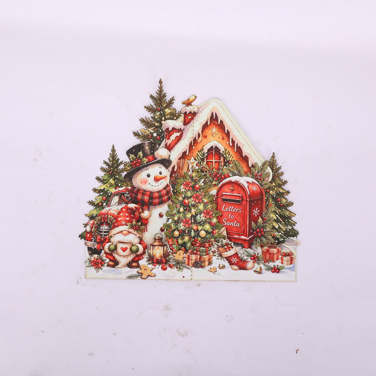 Christmas Gnome Snowman Ornament