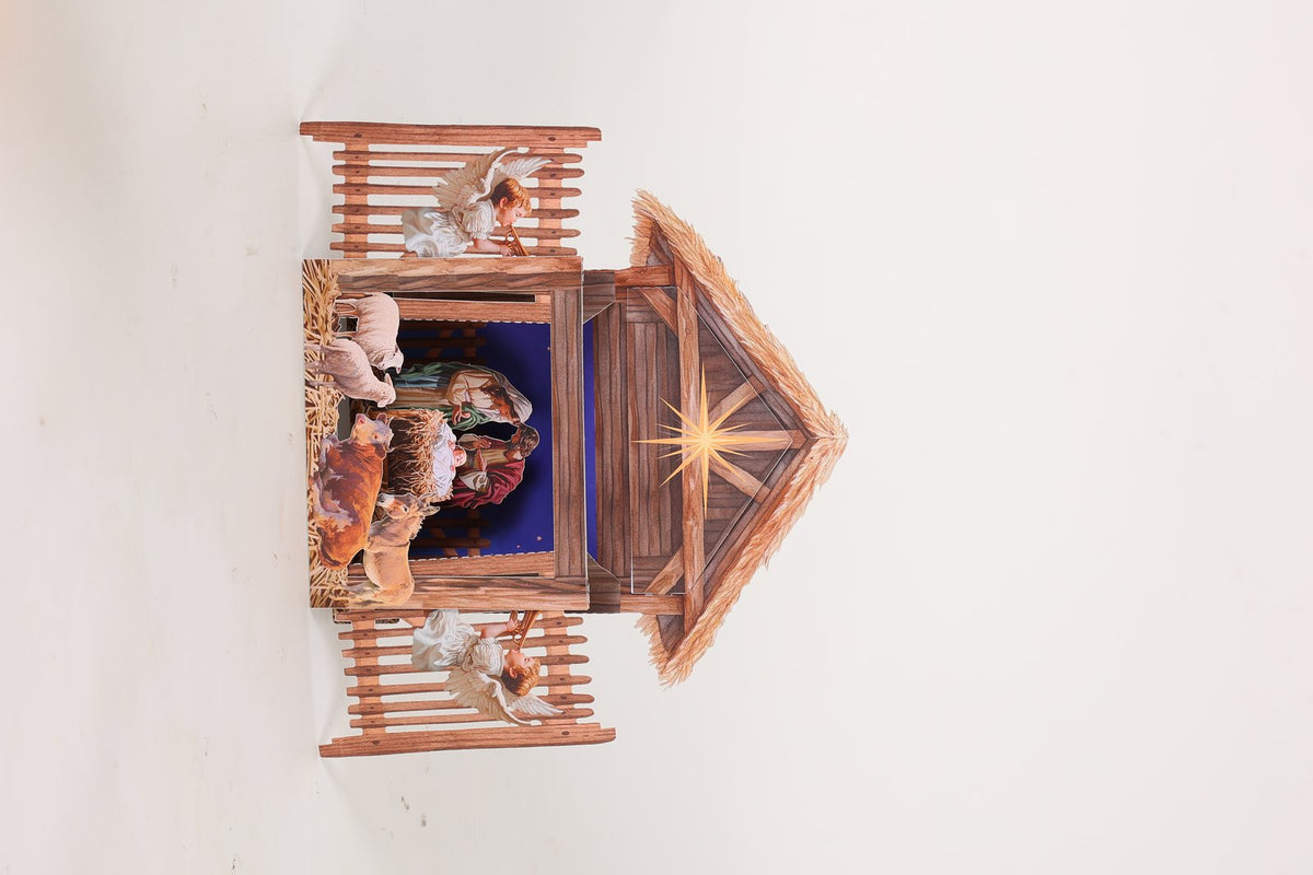 Nativity Theater Greeting Card