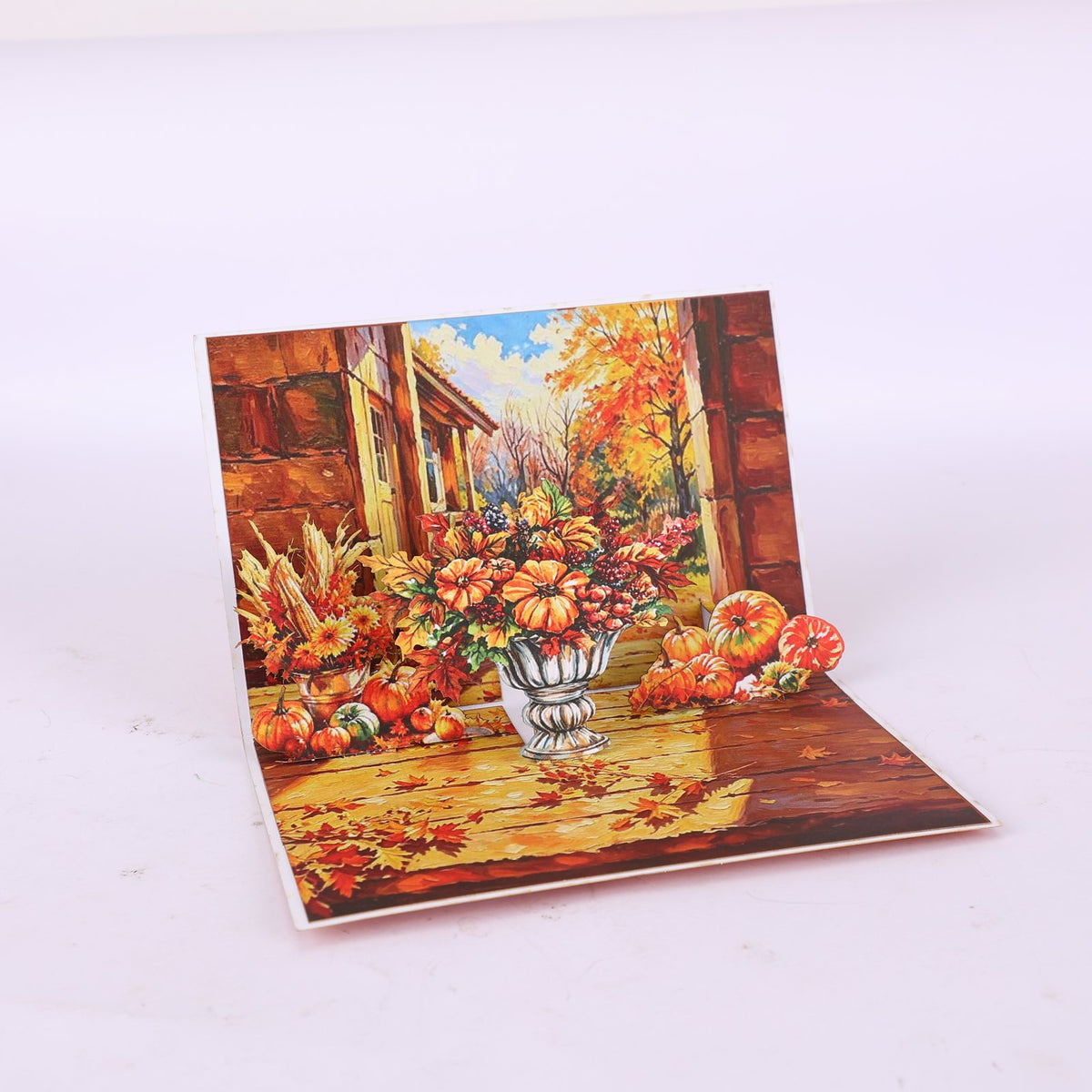 Autumn Thanksgiving 90° Greeting Card