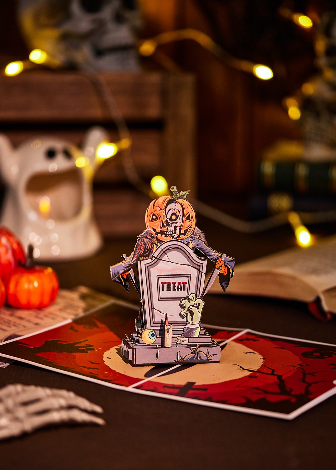 Halloween Trick Or Treat 3D Pop Up Card
