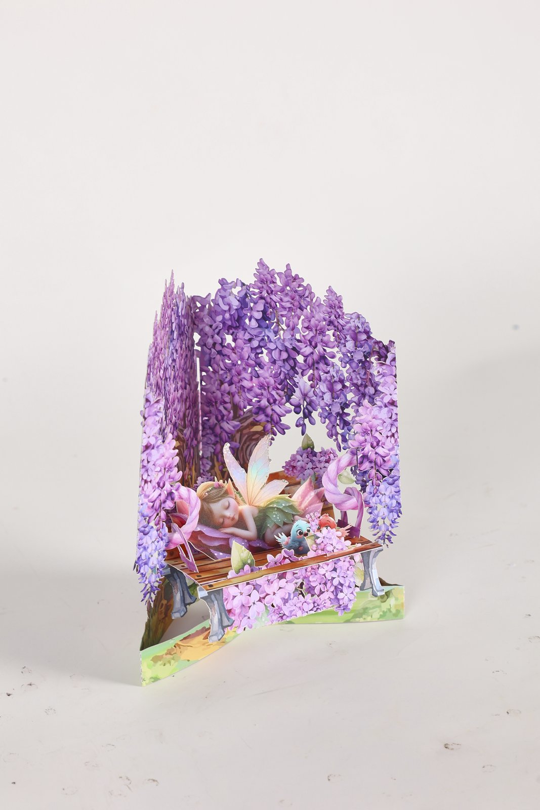Wisteria Waterfall 3D Pop Up Card