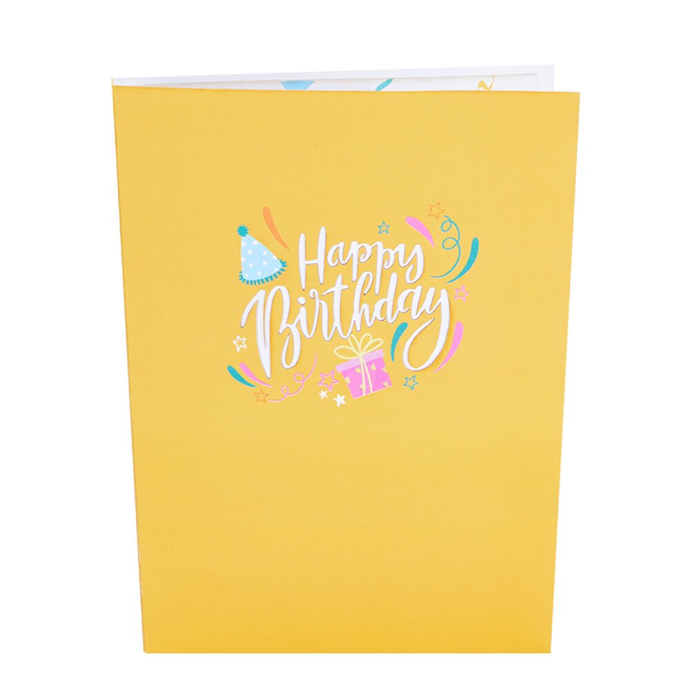 LED Lights & Music Teddy Bear Birthday 3D Pop Up Card
