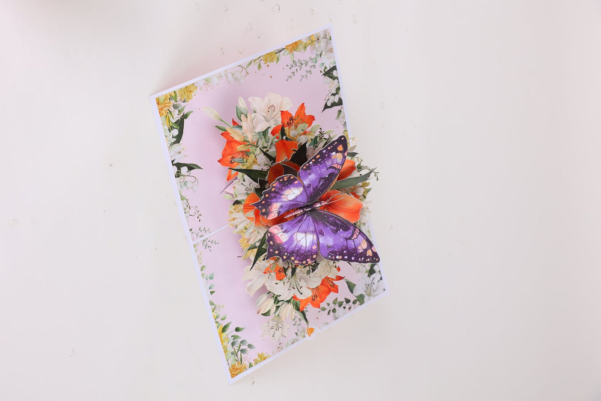 Spring Lily 3D Pop Up Card