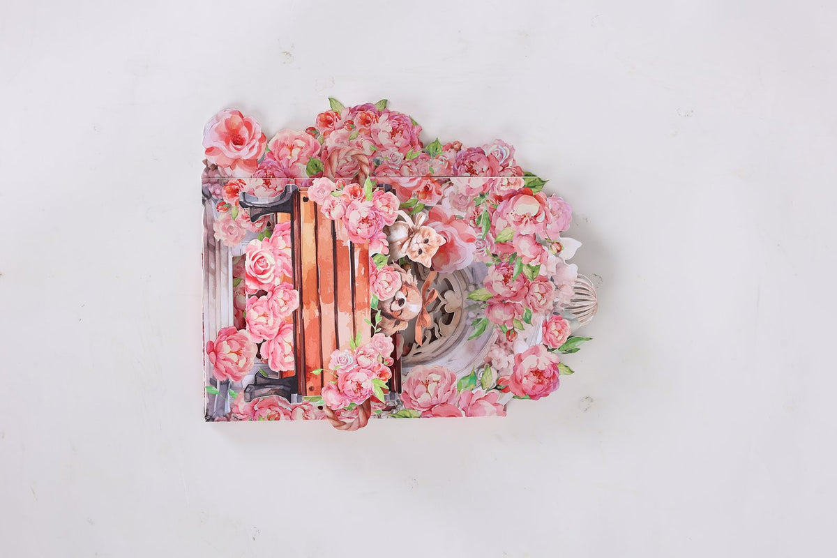 Rose Dog 3D Pop Up Card