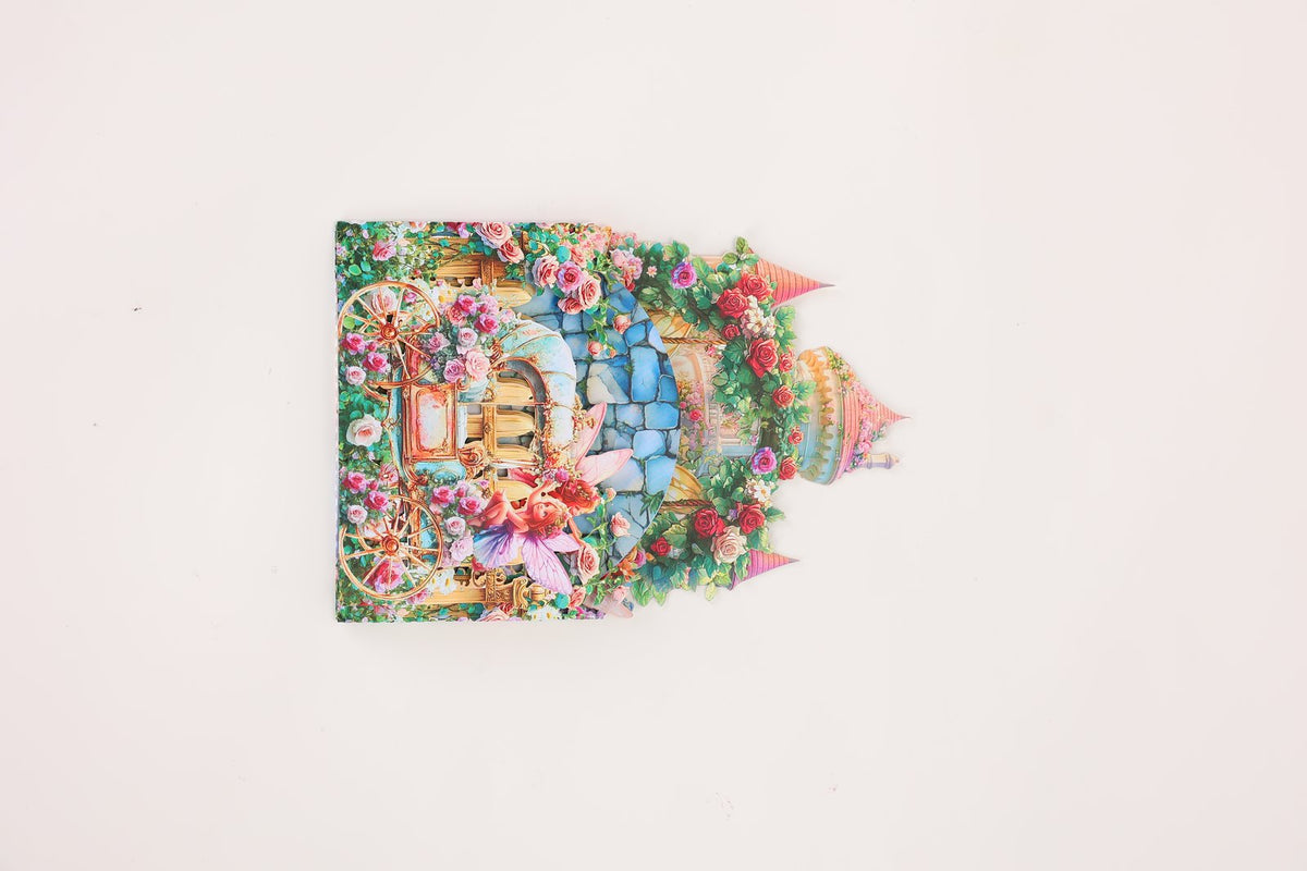 Flower Wall Castle 3D Pop Up Card