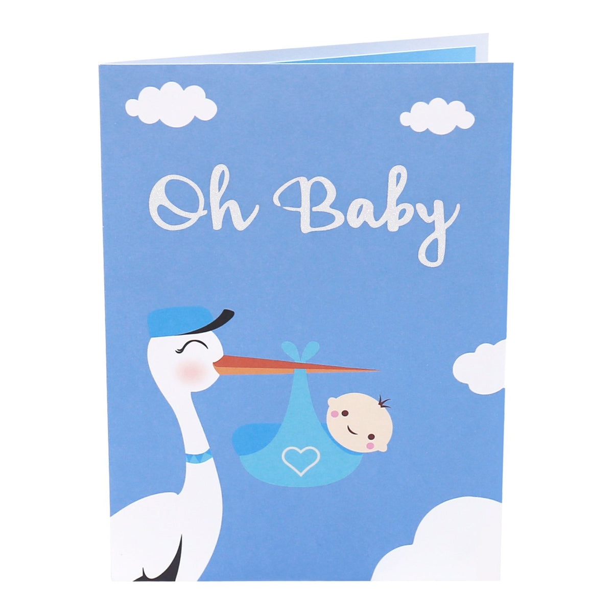 Stork Baby Announcement 3D Pop Up Card