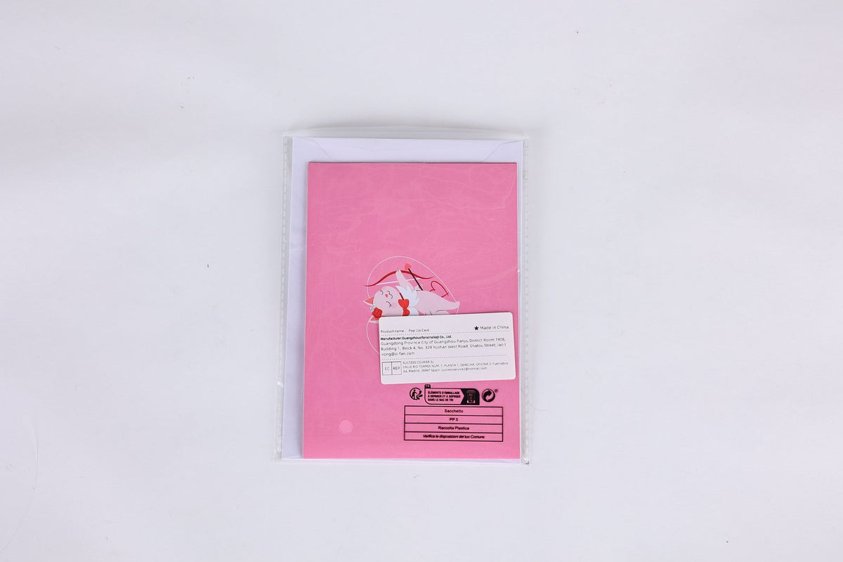 Cupid Kitten 3D Pop Up Card