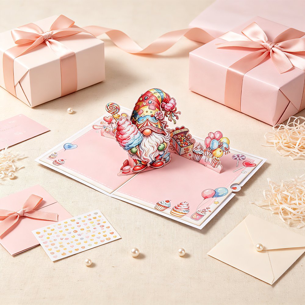 Candy Gnome Greeting Card