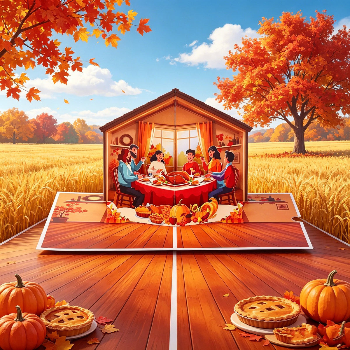 Thanksgiving 3D Pop Up Card