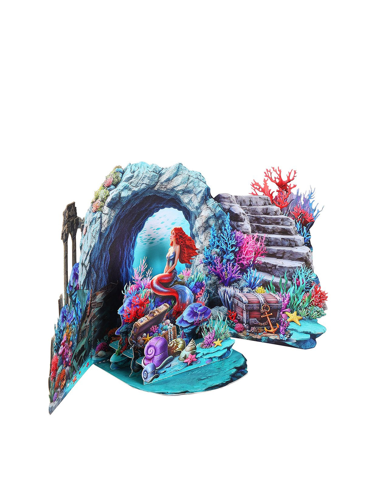 Mermaid Under The Sea World 3D Pop Up Card