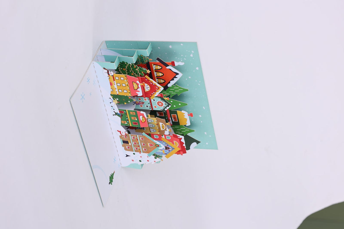 Christmas Village 3D Pop Up Card