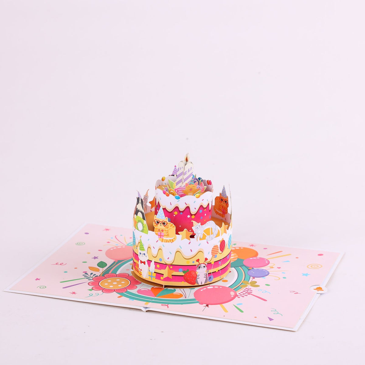 Cat Cake 3D Pop Up Card
