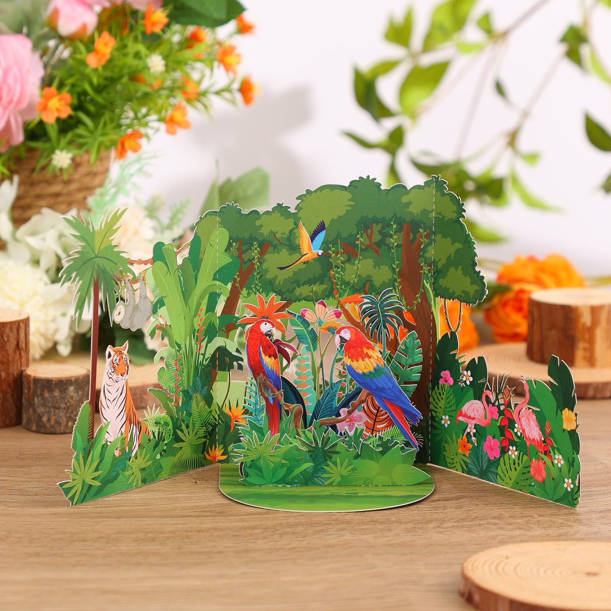 Tropical Rainforest 3D Pop Up Card