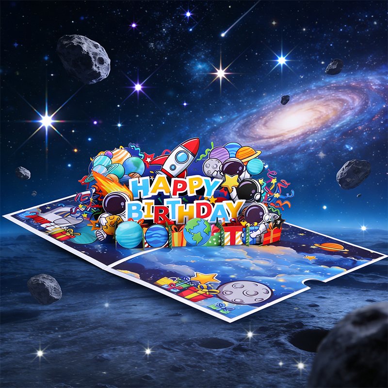 Astronaut Birthday Greeting Card