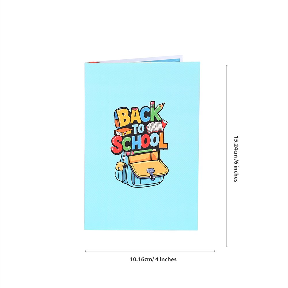 Back To School 3D Pop Up Card