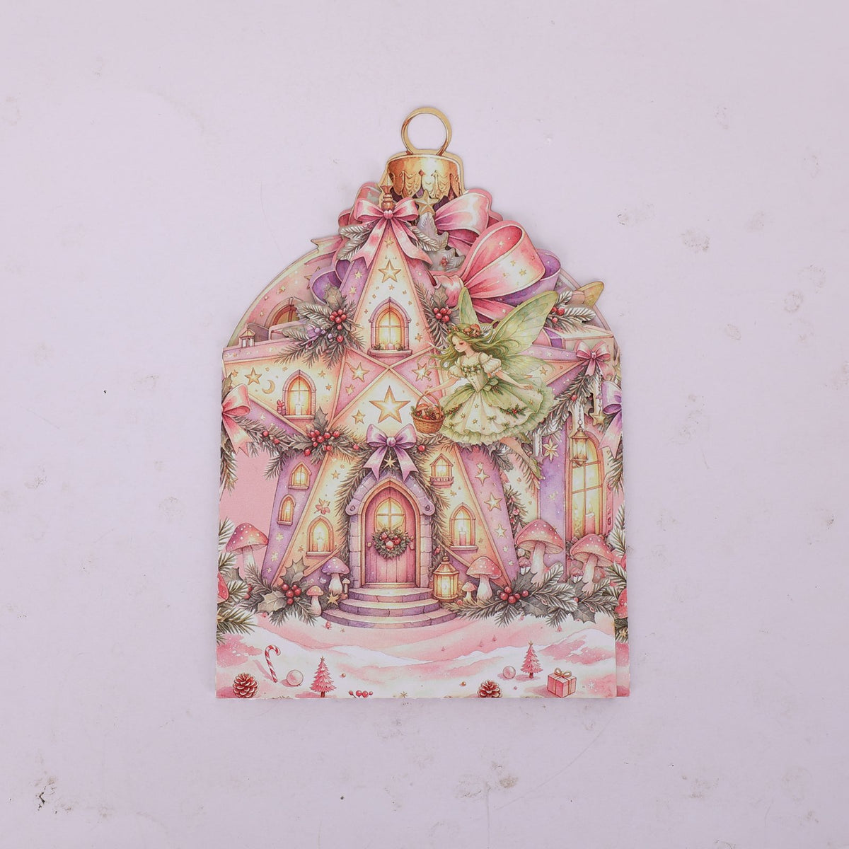 Christmas Colorful Elf Double Door Pop Up Card