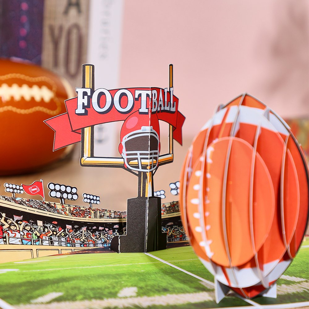 Football 3D Pop Up Card