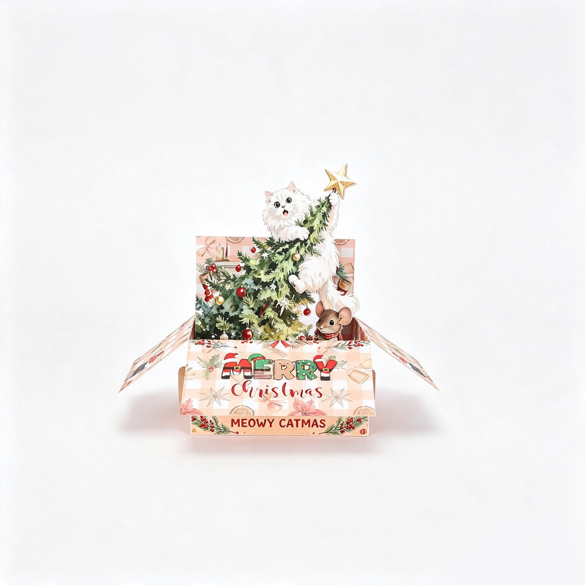 Christmas Cat Box Card