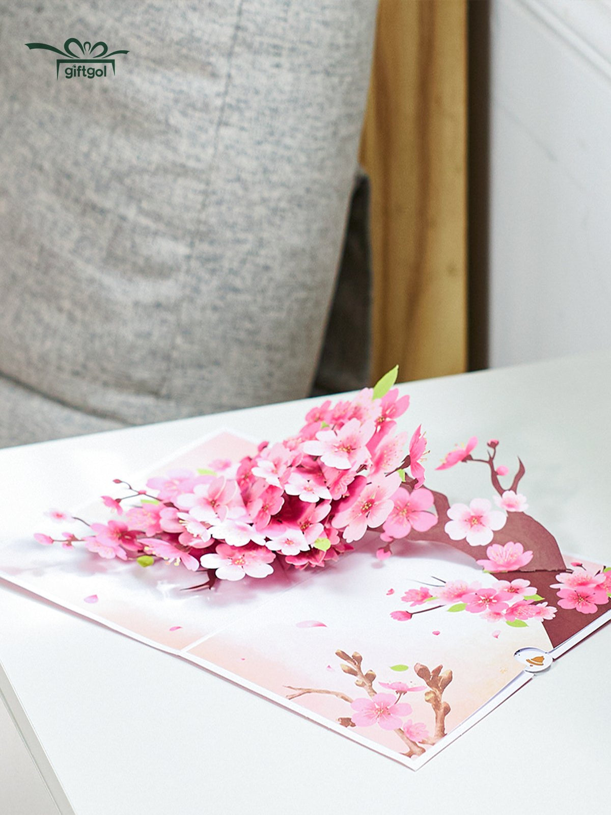 Cherry Blossom Tree 3D Pop Up Card