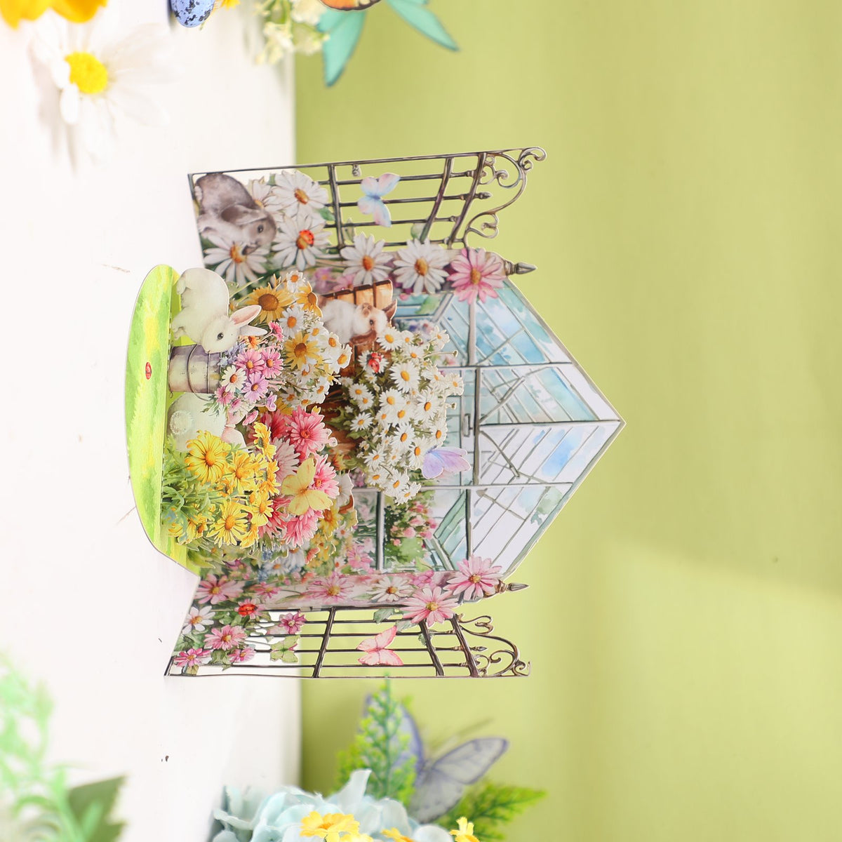 Flower Trellis Gazebo 3D Pop Up Card