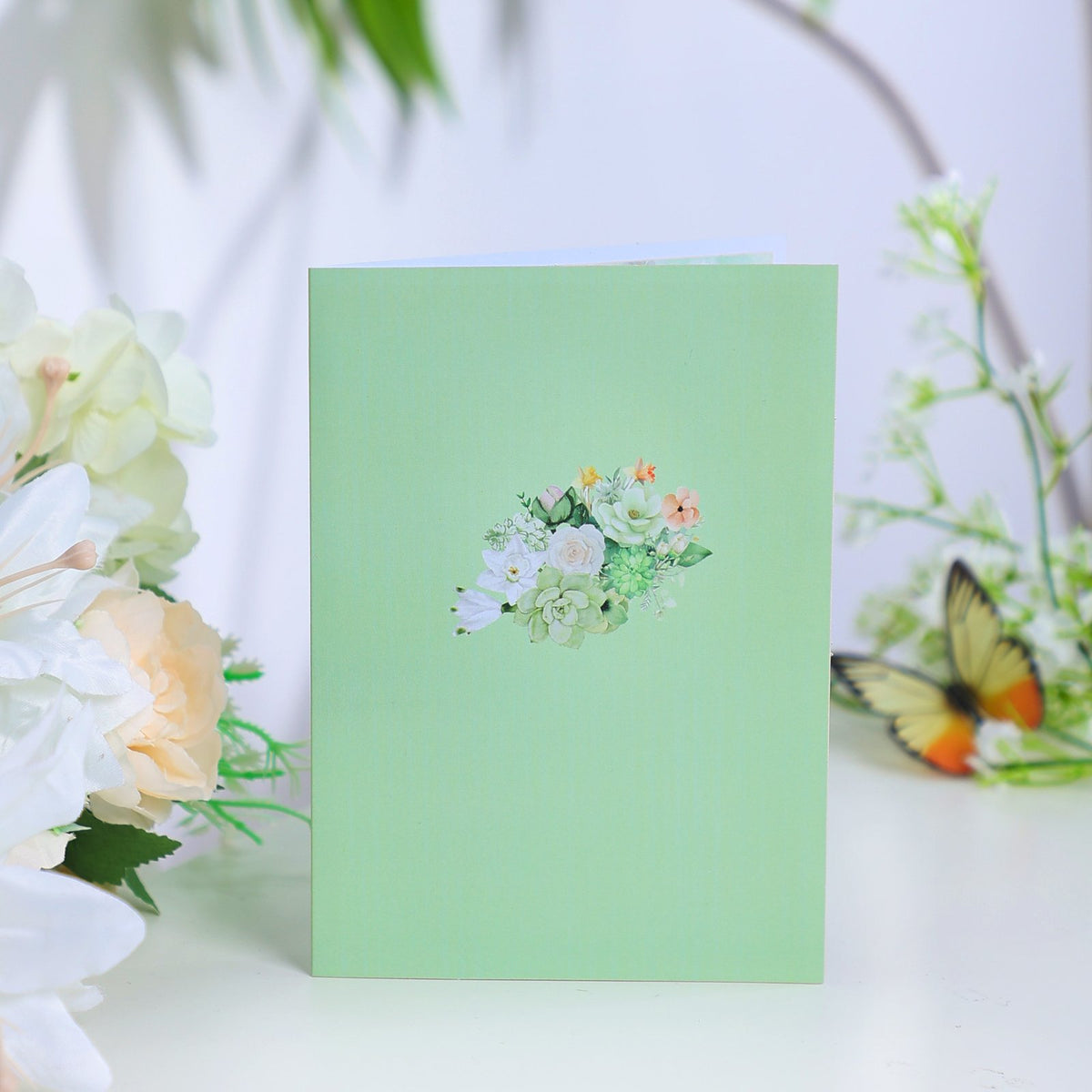 Spring Floral Branch 3D Pop Up Card