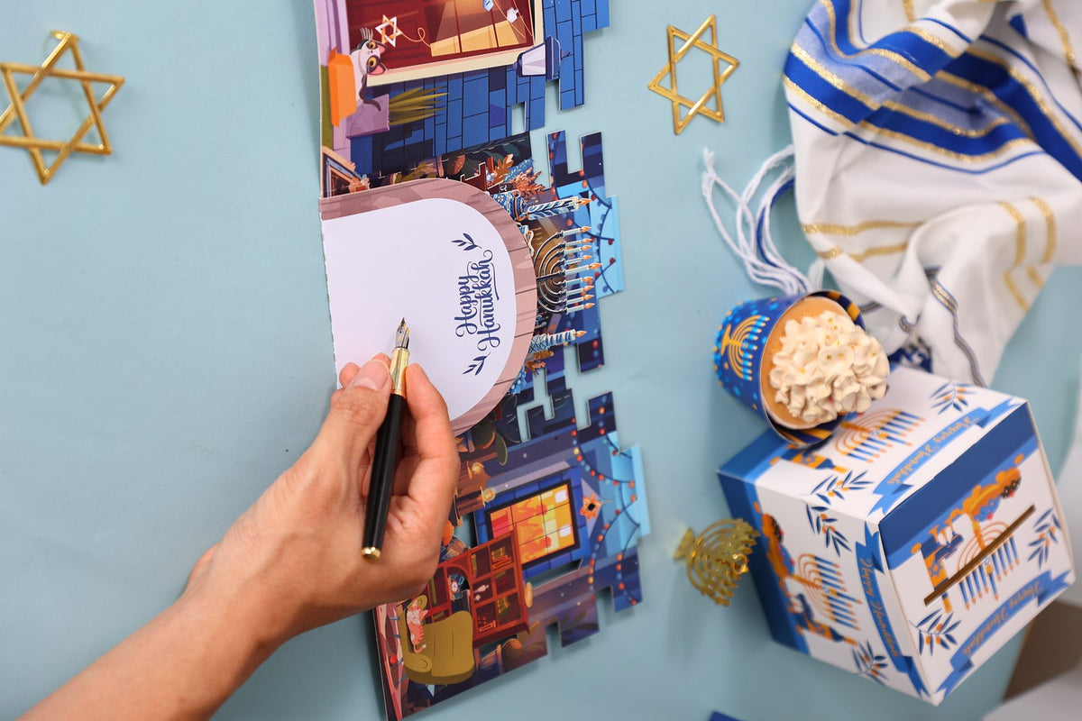Hanukkah Open Door Card