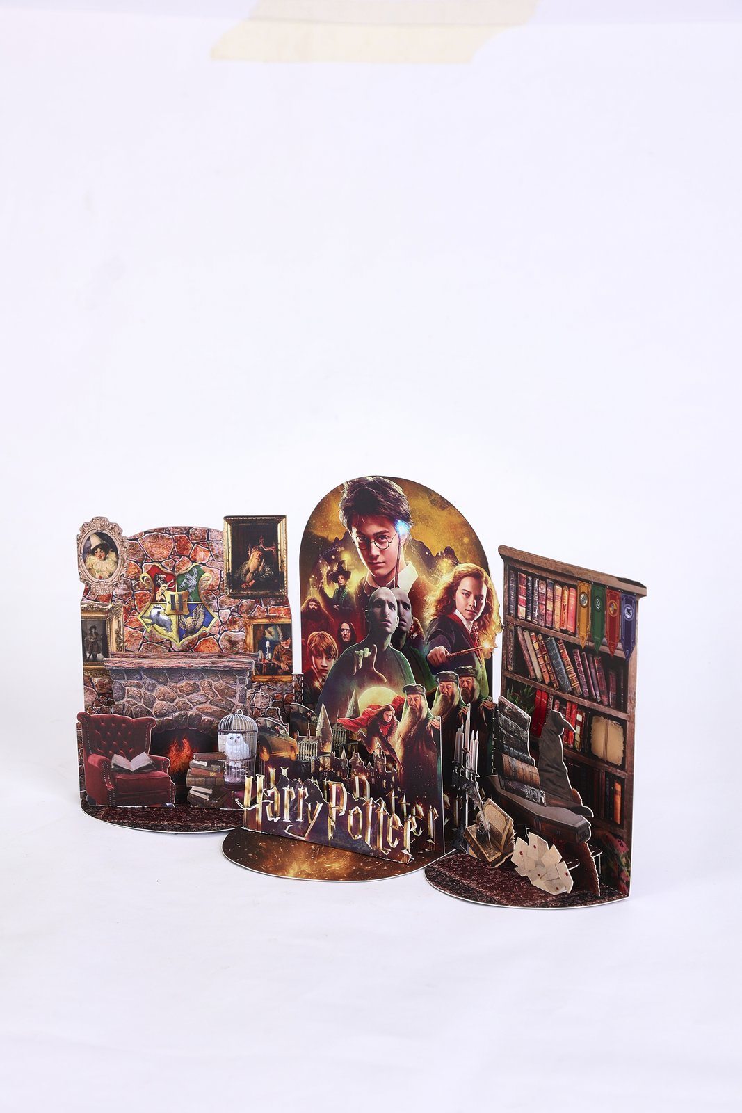 Vintage Fireplace Flip Pop Up Card