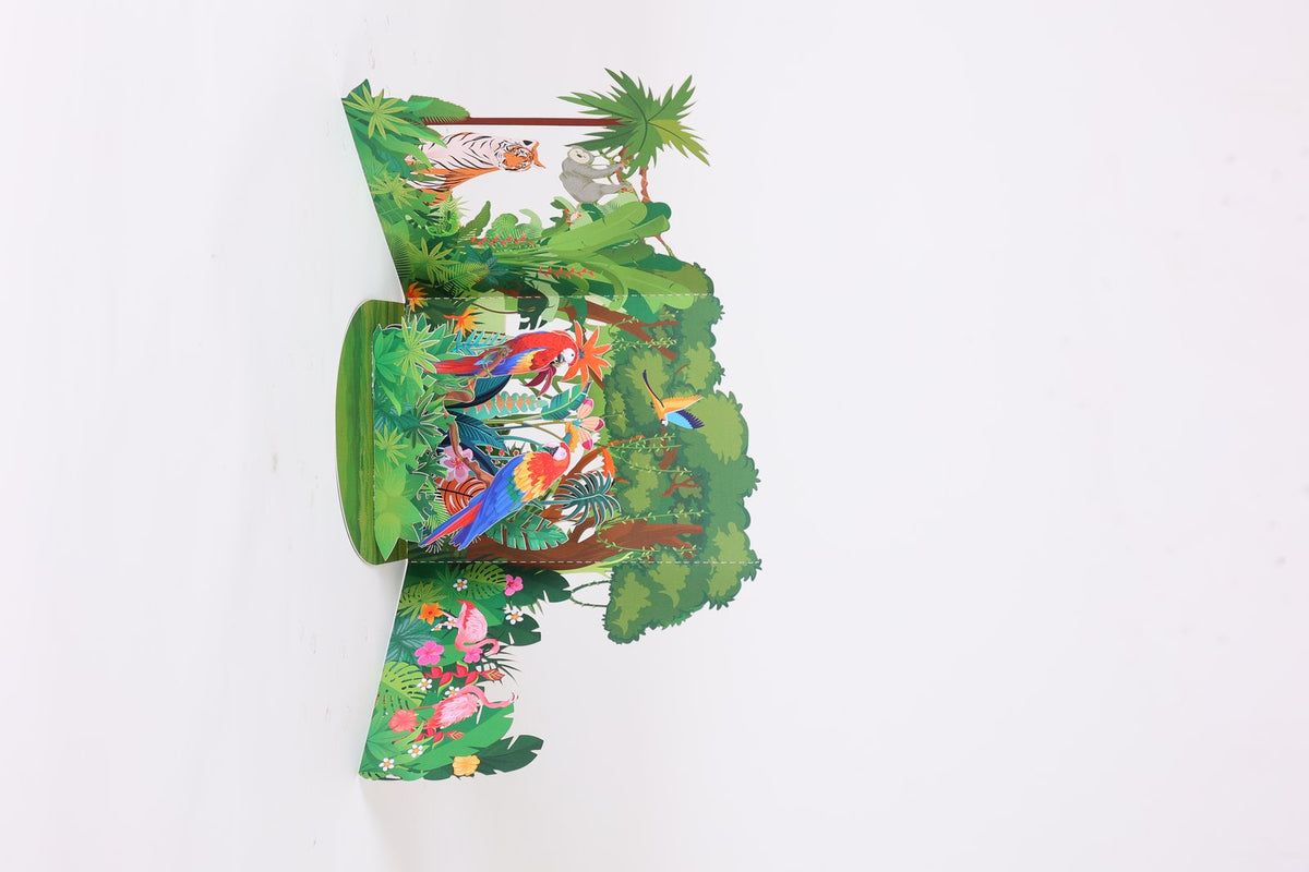Tropical Rainforest 3D Pop Up Card