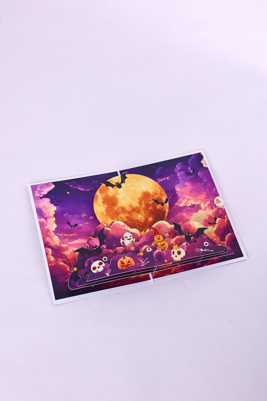 Halloween Full Moon Greeting Card