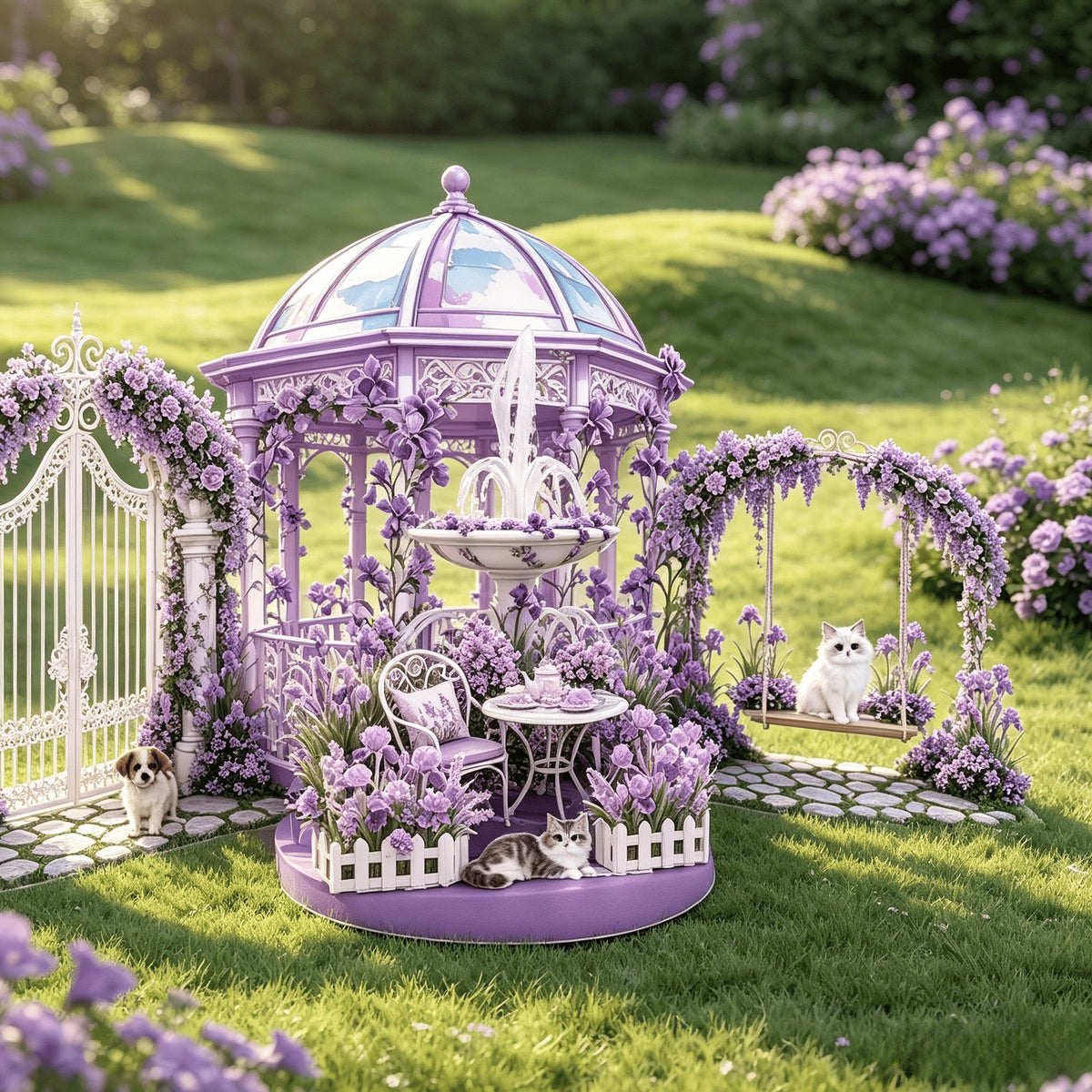 Garden Double Door Pop Up Card