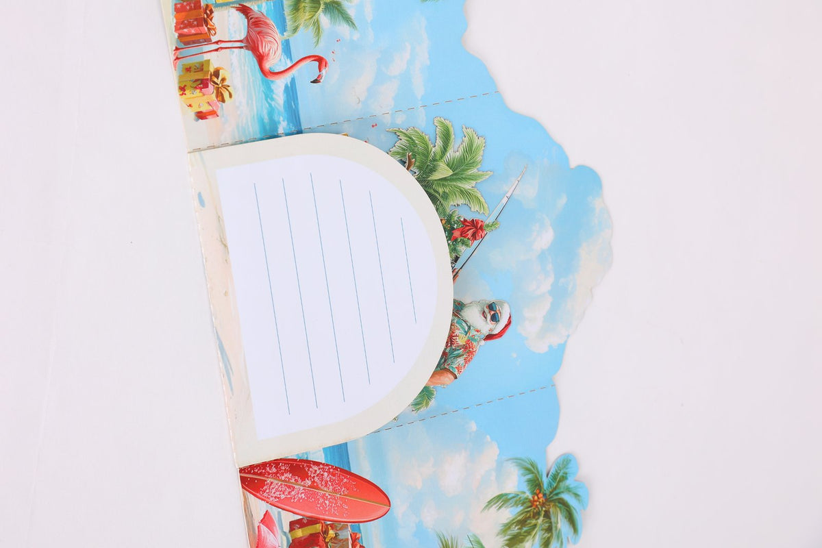 Flamingo Beach 3D Pop Up Card