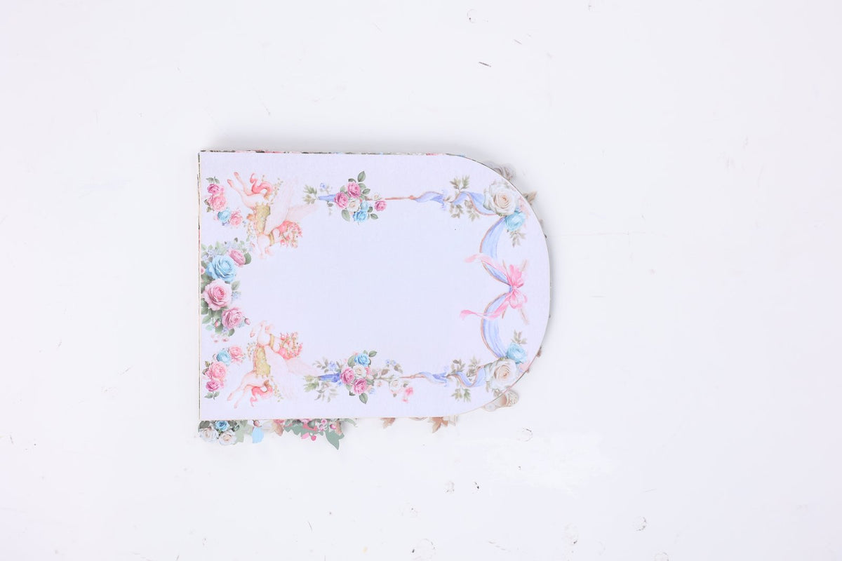 Romantic Garden Castle Greeting Card