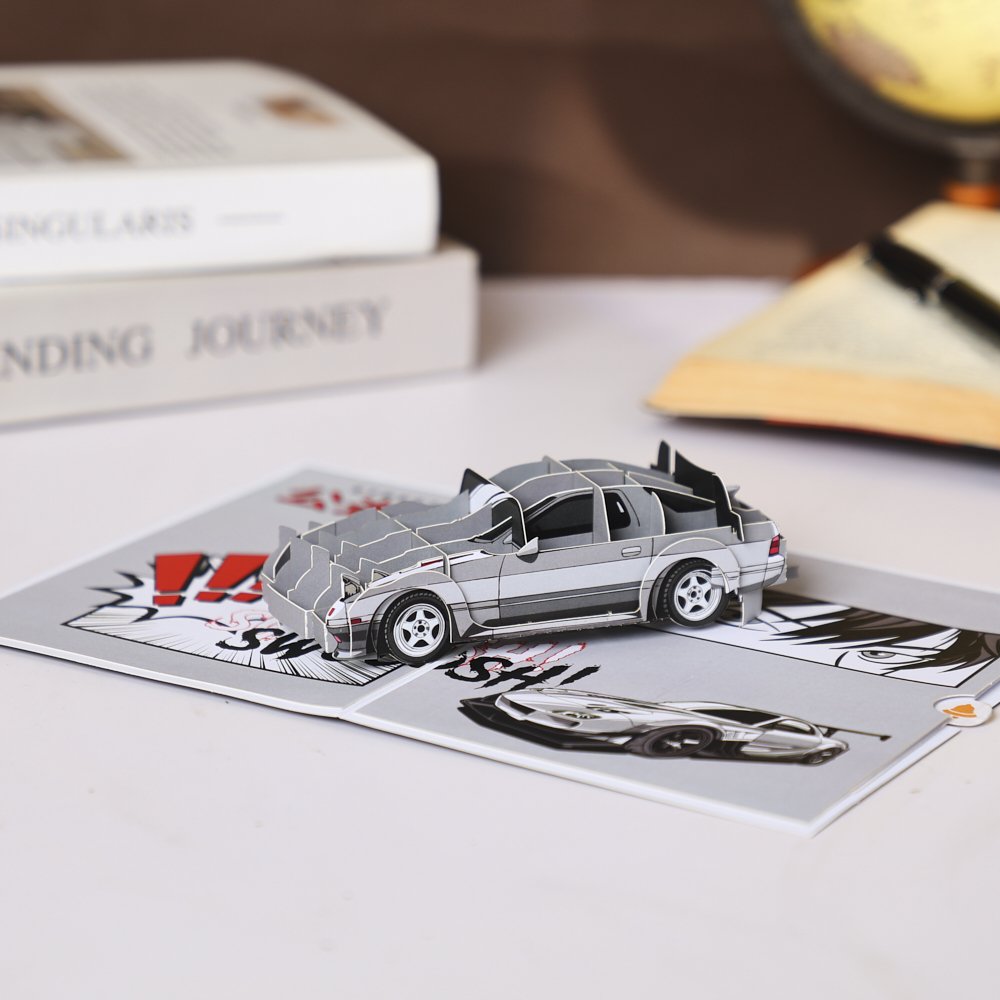 JDM Sports Car Flip Pop Up Card