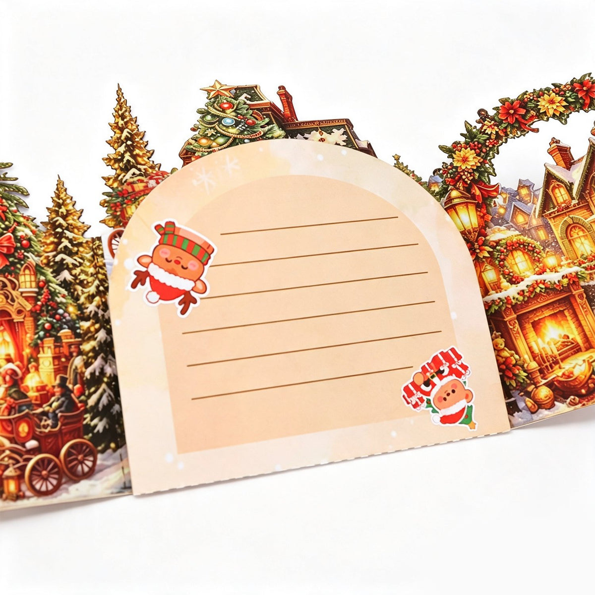 Christmas Scene Double Door 3D Pop Up Card