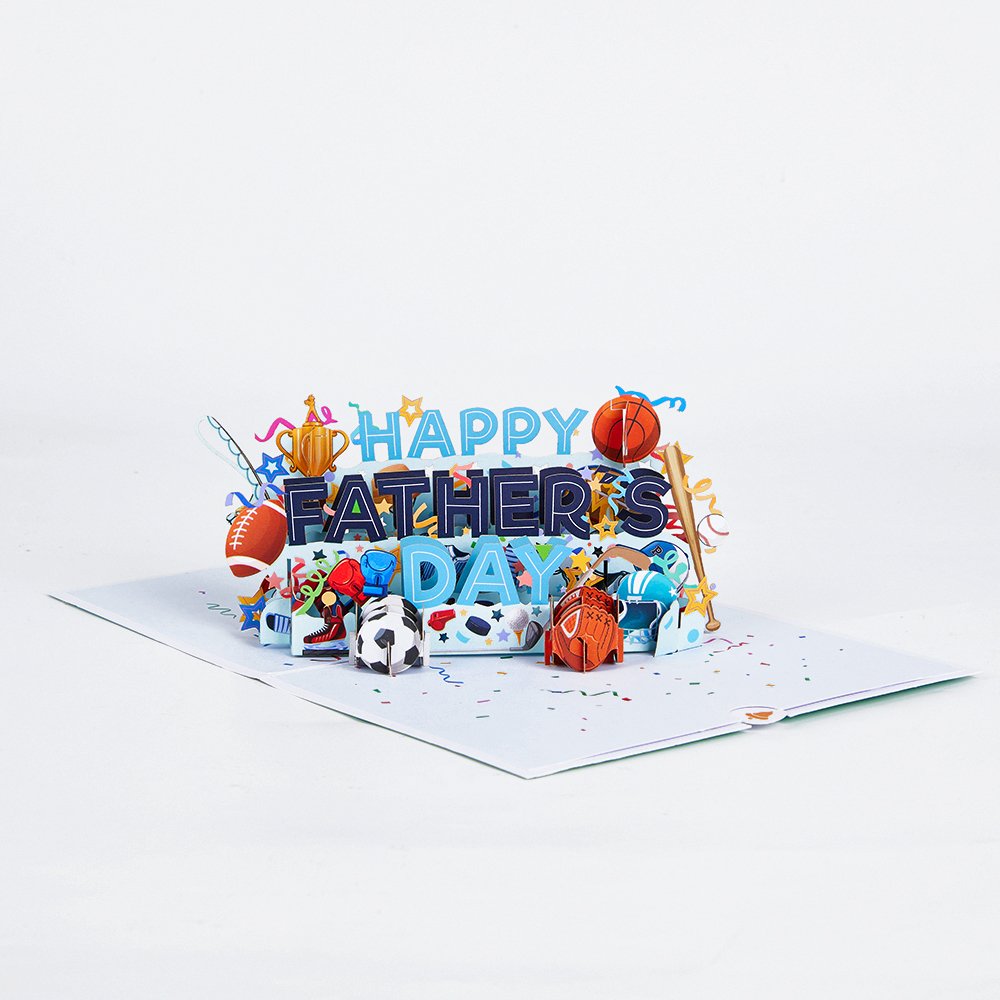 Happy Father's Day Pop-Up Card (Sports)