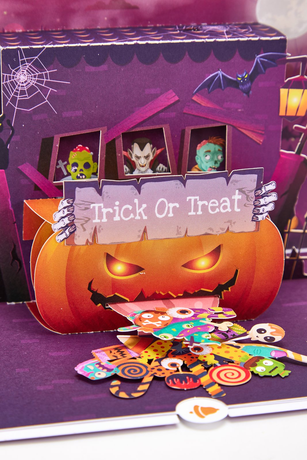 Candy Haunted House Greeting Card