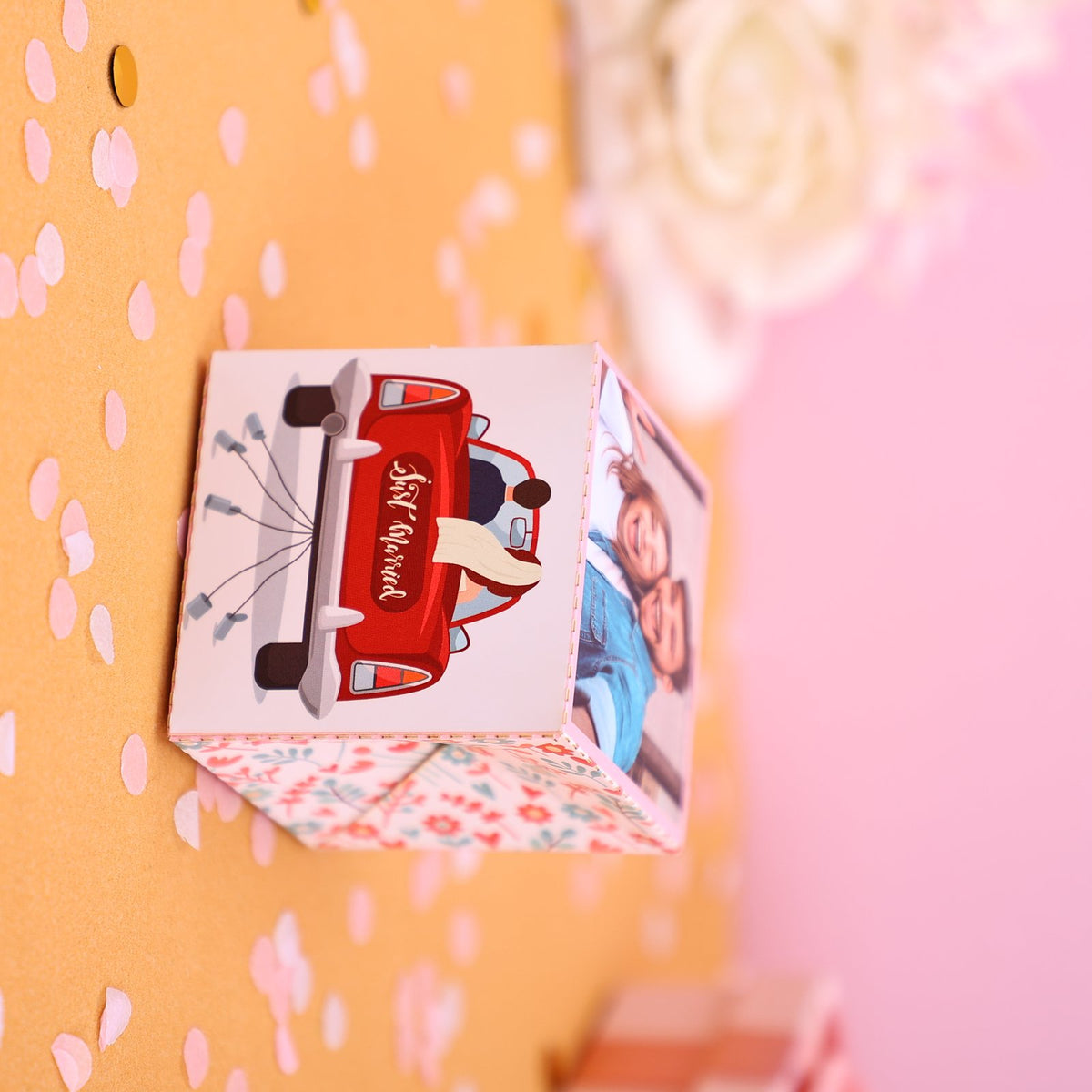 Vintage Car Wedding Surprise Card
