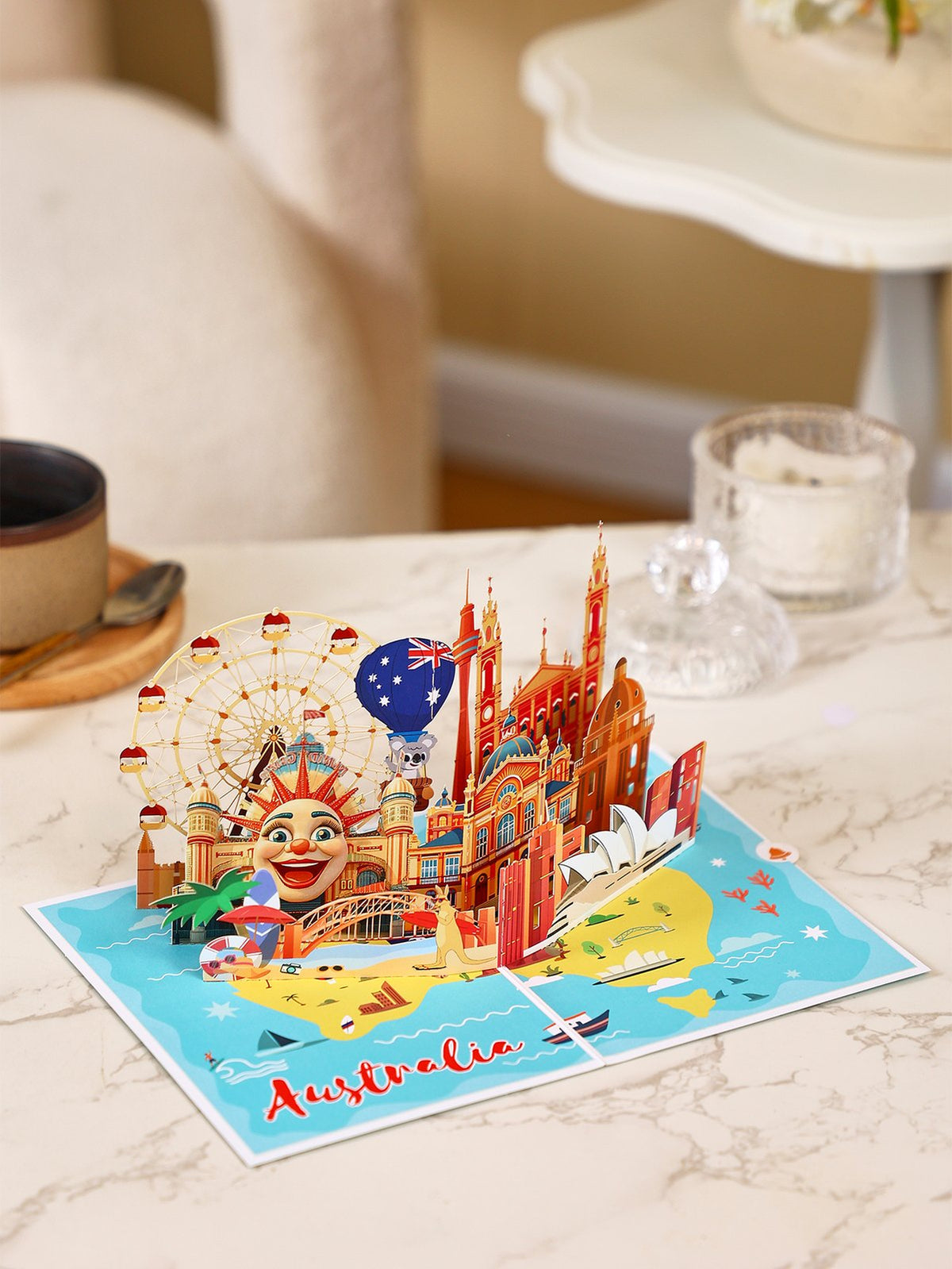Australia City 3D Pop Up Card