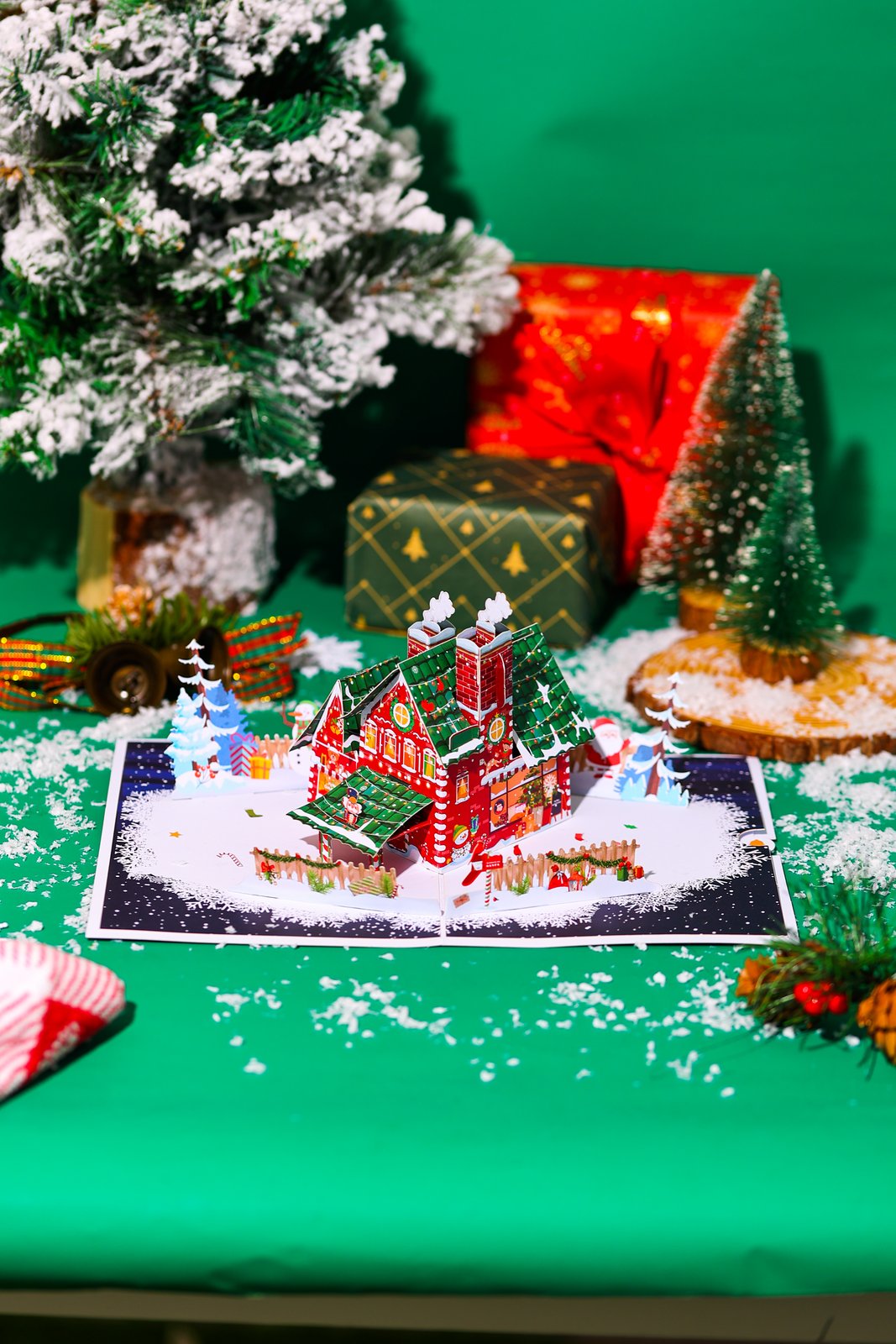Christmas House 3D Pop Up Card