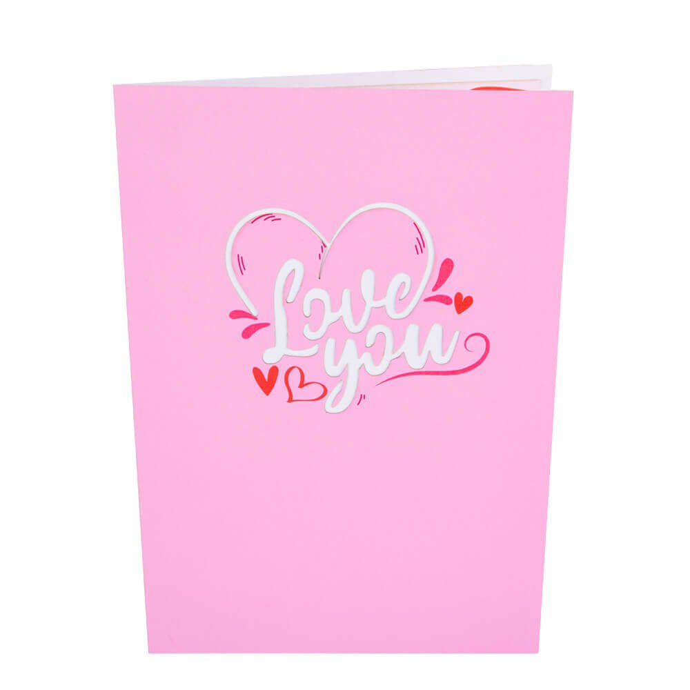 LED Lights & Music Teddy Bear Heart 3D Pop Up Card