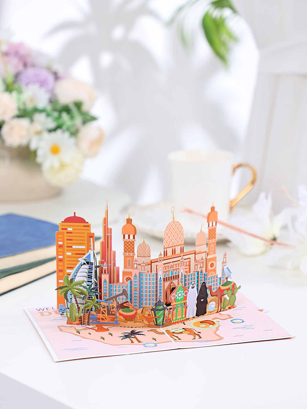 Dubai City Scenery 3D Pop Up Card