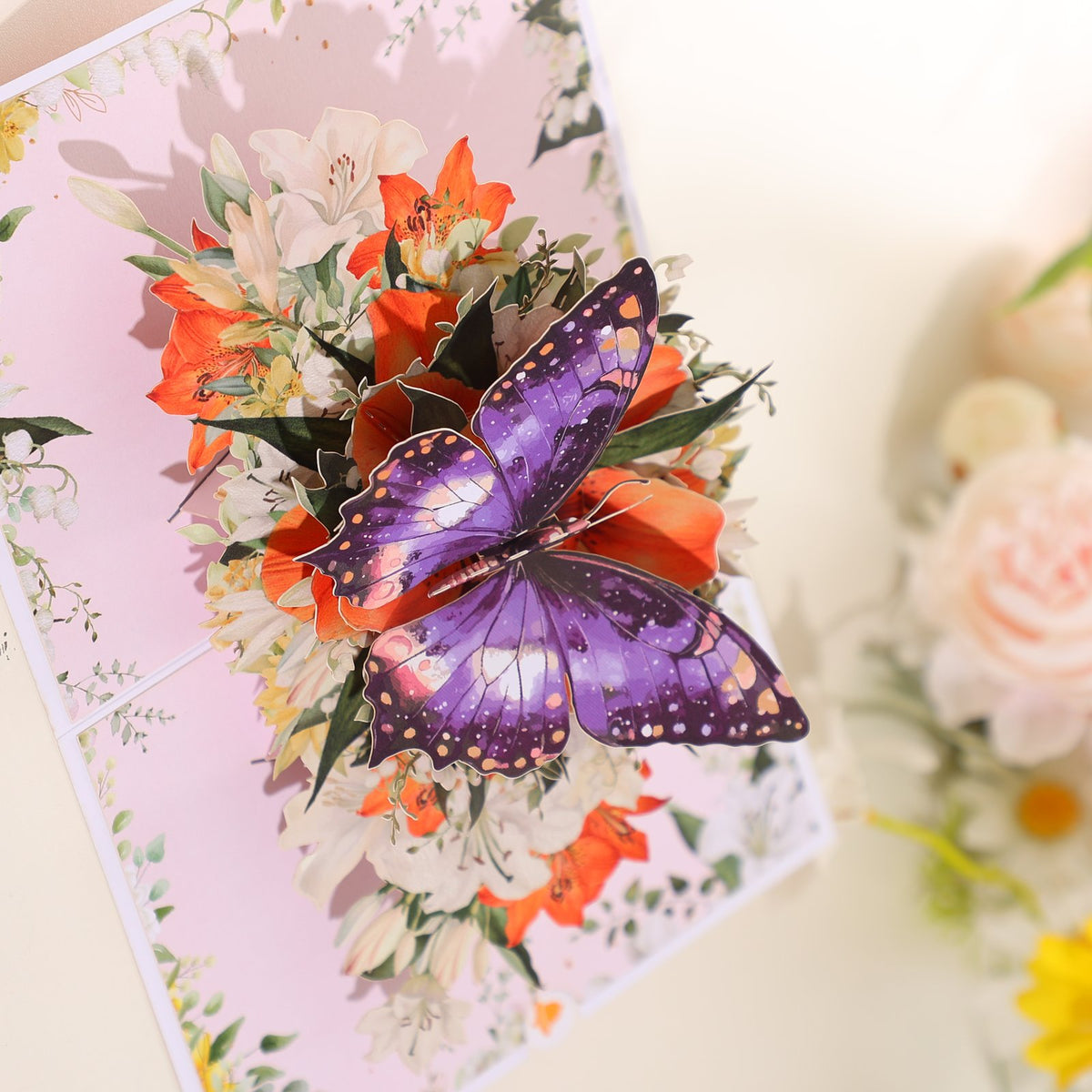 Spring Lily 3D Pop Up Card