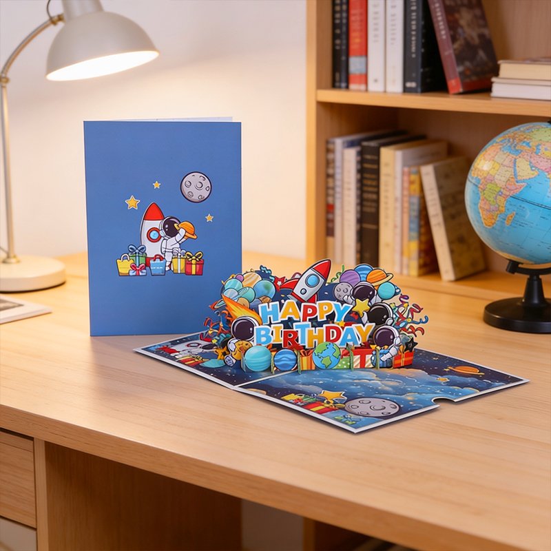 Astronaut Birthday Greeting Card